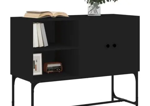 Servantă, negru, 100x40x79,5 cm, lemn prelucrat - 3/5