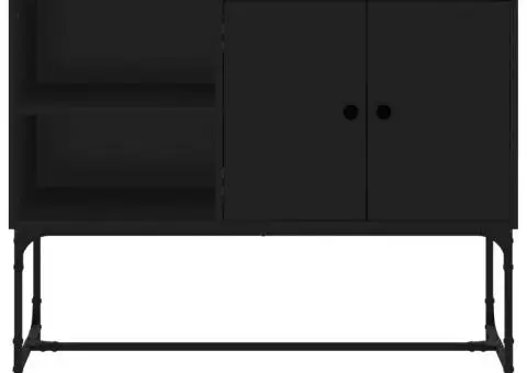 Servantă, negru, 100x40x79,5 cm, lemn prelucrat - 5/5
