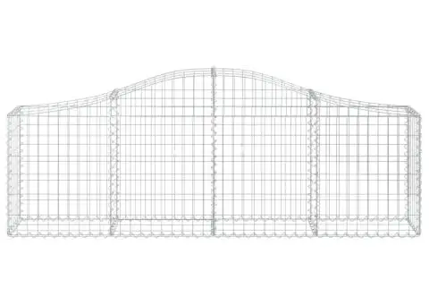 Coșuri gabion arcuite 5 buc, 200x30x60/80 cm, fier galvanizat - 4/5