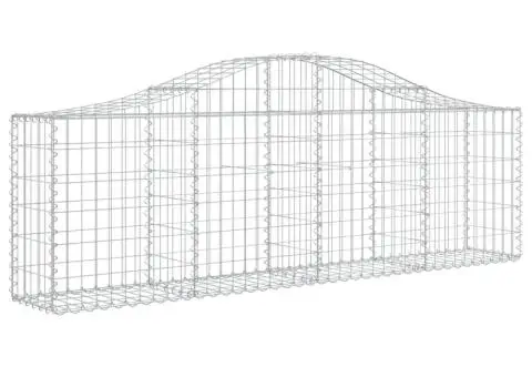 Coșuri gabion arcuite 15 buc, 200x30x60/80 cm, fier galvanizat - 3/5