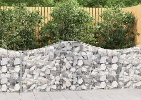 Coșuri gabion arcuite 10 buc, 200x30x80/100cm, fier galvanizat - 1/5