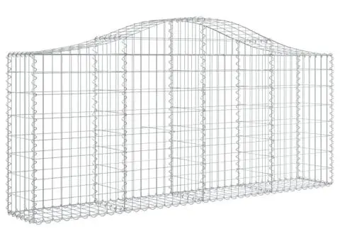 Coșuri gabion arcuite 10 buc, 200x30x80/100cm, fier galvanizat - 3/5