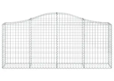 Coșuri gabion arcuite 10 buc, 200x30x80/100cm, fier galvanizat - 4/5