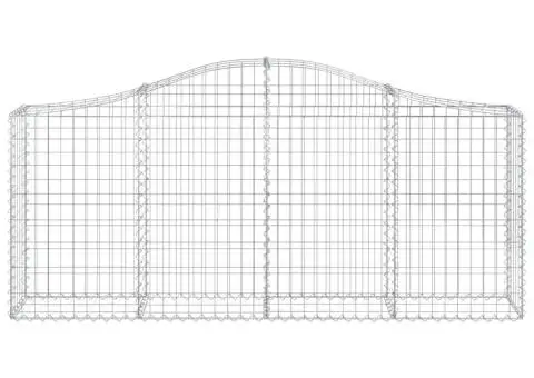 Coșuri gabion arcuite 13 buc, 200x30x80/100cm, fier galvanizat - 4/5