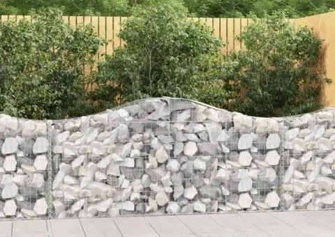 Coșuri gabion arcuite 15 buc, 200x30x80/100cm, fier galvanizat - 1/5