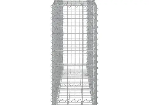 Coșuri gabion arcuite 15 buc, 200x30x80/100cm, fier galvanizat - 5/5