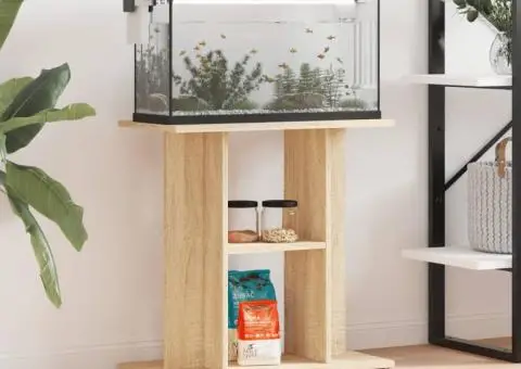 Suport acvariu, stejar sonoma, 60x30x60 cm, lemn prelucrat - 1/5