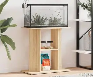 vidaXL Suport acvariu, stejar sonoma, 60x30x60 cm, lemn prelucrat