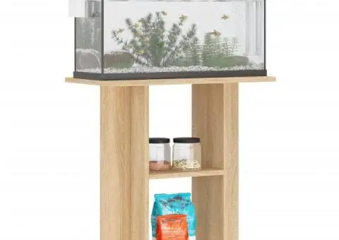 Suport acvariu, stejar sonoma, 60x30x60 cm, lemn prelucrat - 3/5