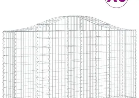 Coșuri gabion arcuite 6 buc, 200x30x100/120 cm fier galvanizat - 2/5