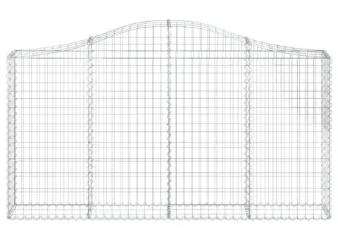 Coșuri gabion arcuite 6 buc, 200x30x100/120 cm fier galvanizat - 4/5