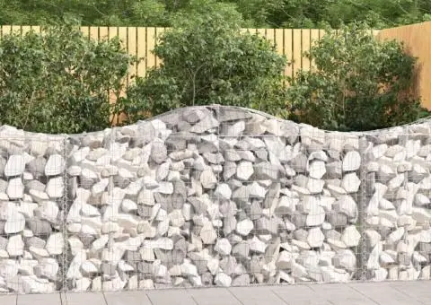 Coșuri gabion arcuite 8 buc, 200x30x100/120 cm fier galvanizat - 1/5