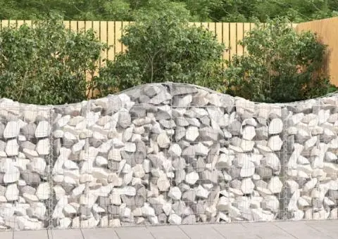Coșuri gabion arcuite 13 buc, 200x30x100/120 cm fier galvanizat - 1/5
