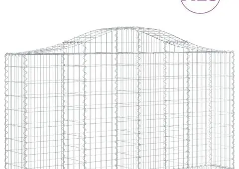 Coșuri gabion arcuite 15 buc, 200x30x100/120 cm fier galvanizat - 2/5