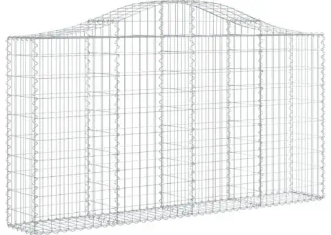 Coșuri gabion arcuite 15 buc, 200x30x100/120 cm fier galvanizat - 3/5