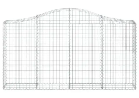 Coșuri gabion arcuite 15 buc, 200x30x100/120 cm fier galvanizat - 4/5