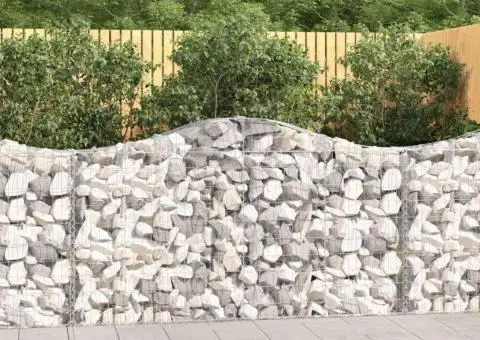Coșuri gabion arcuite 40 buc, 200x30x100/120 cm fier galvanizat - 1/5