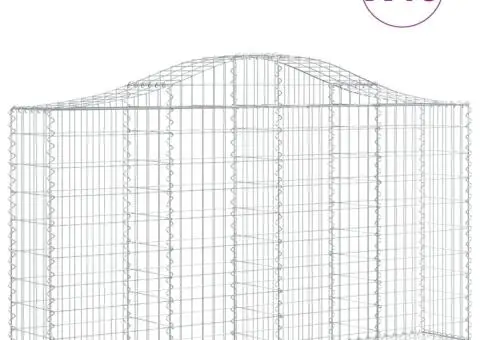 Coșuri gabion arcuite 40 buc, 200x30x100/120 cm fier galvanizat - 2/5