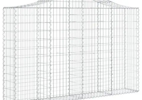 Coșuri gabion arcuite 6 buc, 200x30x120/140 cm, fier galvanizat - 3/5