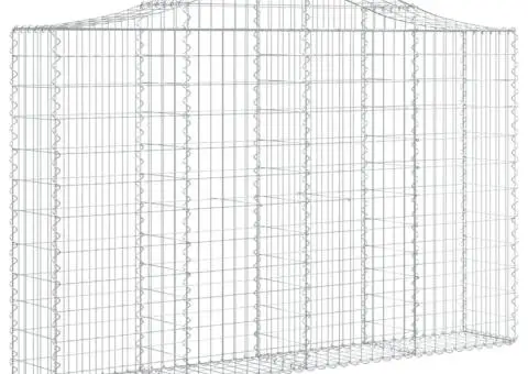 Coșuri gabion arcuite 8 buc, 200x30x120/140 cm, fier galvanizat - 3/5