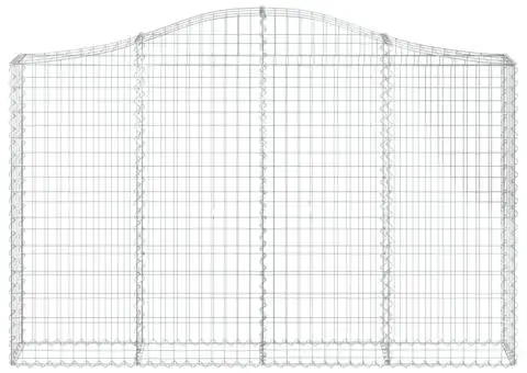 Coșuri gabion arcuite 8 buc, 200x30x120/140 cm, fier galvanizat - 4/5