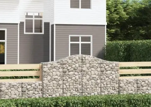 Coșuri gabion arcuite 11 buc, 200x30x120/140cm, fier galvanizat - 1/5