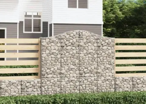 Coșuri gabion arcuite 30 buc, 200x30x180/200cm, fier galvanizat - 1/5