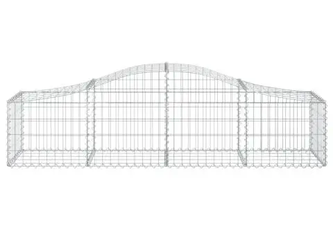 Coșuri gabion arcuite 3 buc, 200x50x40/60 cm, fier galvanizat - 4/5