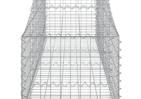 Coșuri gabion arcuite 3 buc, 200x50x40/60 cm, fier galvanizat - 5/5