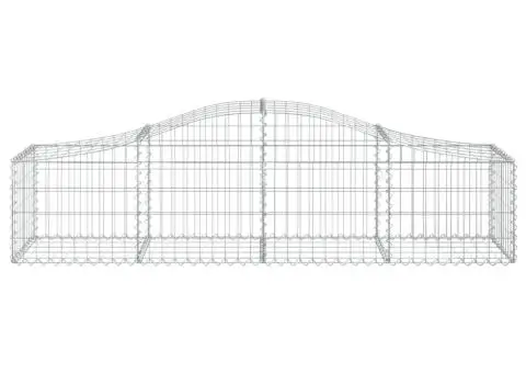 Coșuri gabion arcuite 9 buc, 200x50x40/60 cm, fier galvanizat - 4/5