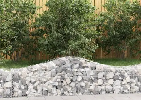 Coșuri gabion arcuite 11 buc, 200x50x40/60 cm, fier galvanizat - 1/5