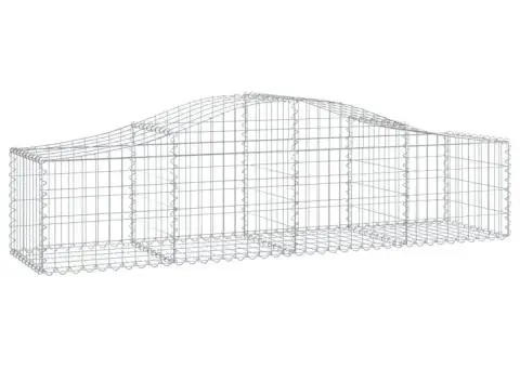 Coșuri gabion arcuite 15 buc, 200x50x40/60 cm, fier galvanizat - 3/5