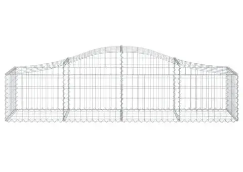 Coșuri gabion arcuite 15 buc, 200x50x40/60 cm, fier galvanizat - 4/5