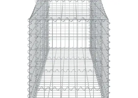 Coșuri gabion arcuite 3 buc, 200x50x60/80 cm, fier galvanizat - 5/5