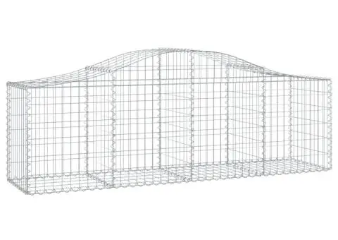 Coșuri gabion arcuite 4 buc, 200x50x60/80 cm, fier galvanizat - 3/5
