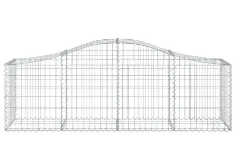 Coșuri gabion arcuite 25 buc, 200x50x60/80 cm, fier galvanizat - 4/5