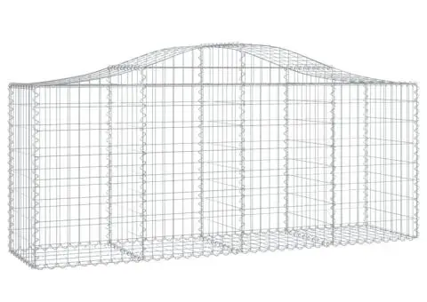 Coșuri gabion arcuite 11 buc, 200x50x80/100 cm, fier galvanizat - 3/5