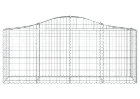 Coșuri gabion arcuite 25 buc, 200x50x80/100 cm, fier galvanizat - 4/5