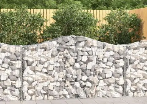 Coșuri gabion arcuite 2 buc, 200x50x100/120 cm fier galvanizat - 1/5