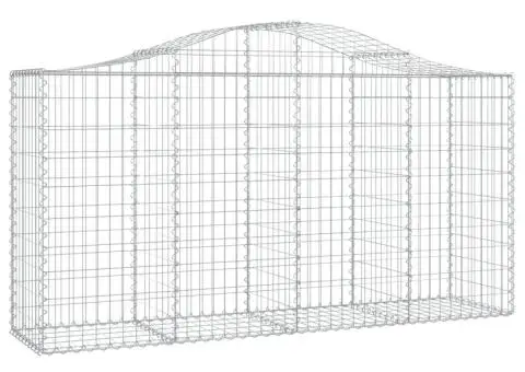 Coșuri gabion arcuite 4 buc, 200x50x100/120 cm fier galvanizat - 3/5