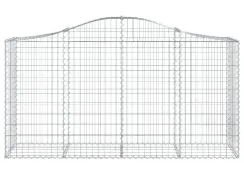 Coșuri gabion arcuite 4 buc, 200x50x100/120 cm fier galvanizat - 4/5