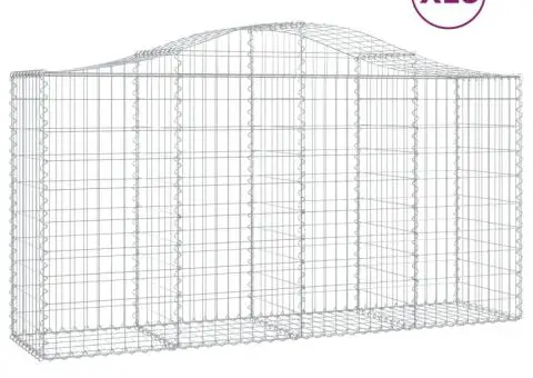 Coșuri gabion arcuite 18 buc, 200x50x100/120cm, fier galvanizat - 2/5