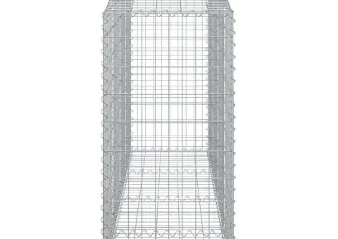 Coșuri gabion arcuite 2 buc, 200x50x120/140 cm, fier galvanizat - 5/5
