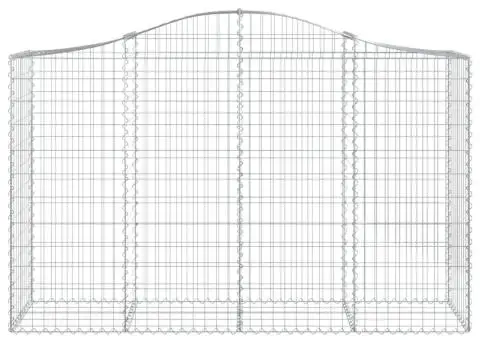 Coșuri gabion arcuite 9 buc, 200x50x120/140 cm, fier galvanizat - 4/5