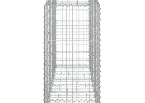 Coșuri gabion arcuite 9 buc, 200x50x120/140 cm, fier galvanizat - 5/5