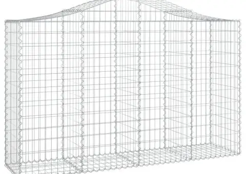 Coșuri gabion arcuite 25 buc, 200x50x120/140cm, fier galvanizat - 3/5