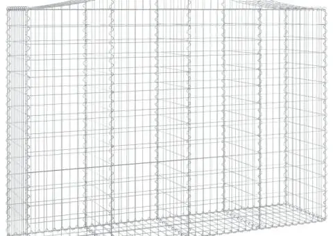Coșuri gabion arcuite 2 buc, 200x50x140/160 cm, fier galvanizat - 3/5