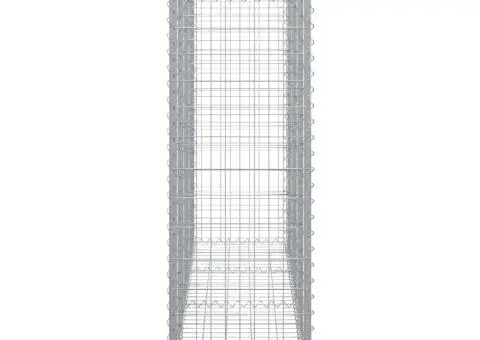 Coșuri gabion arcuite 2 buc, 200x50x140/160 cm, fier galvanizat - 5/5