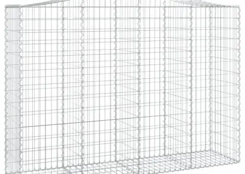 Coșuri gabion arcuite 14 buc, 200x50x140/160cm, fier galvanizat - 3/5