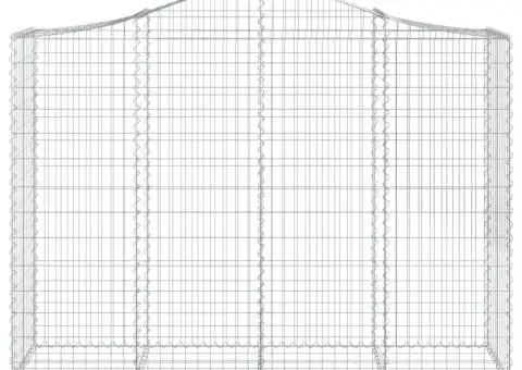 Coșuri gabion arcuite 14 buc, 200x50x140/160cm, fier galvanizat - 4/5